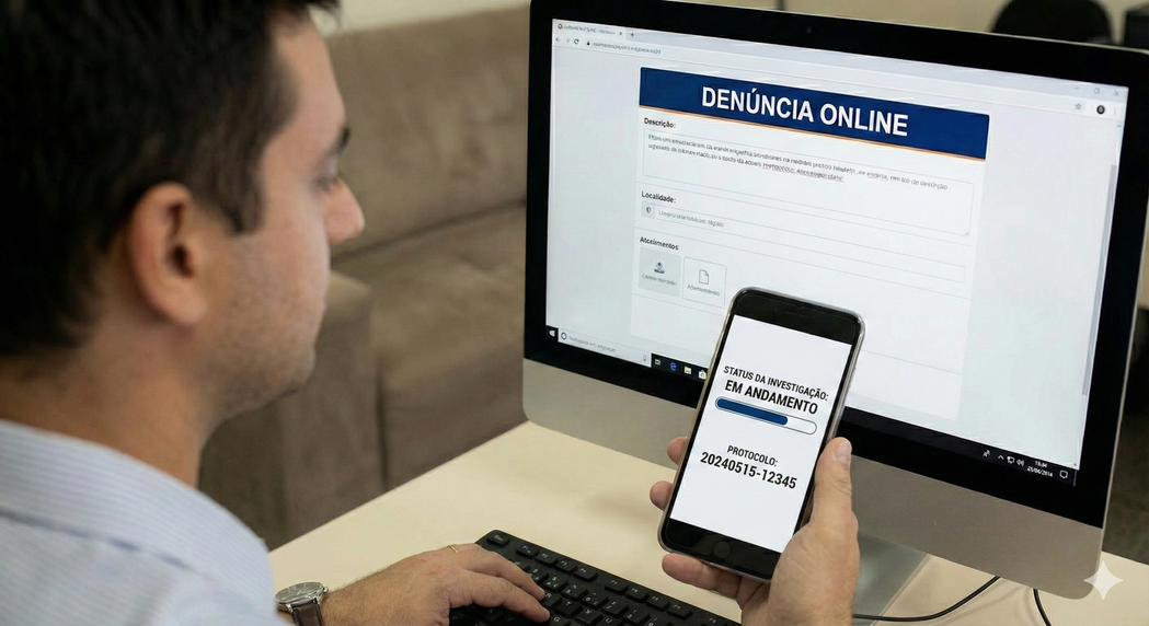 Acompanhamento de status da denúncia