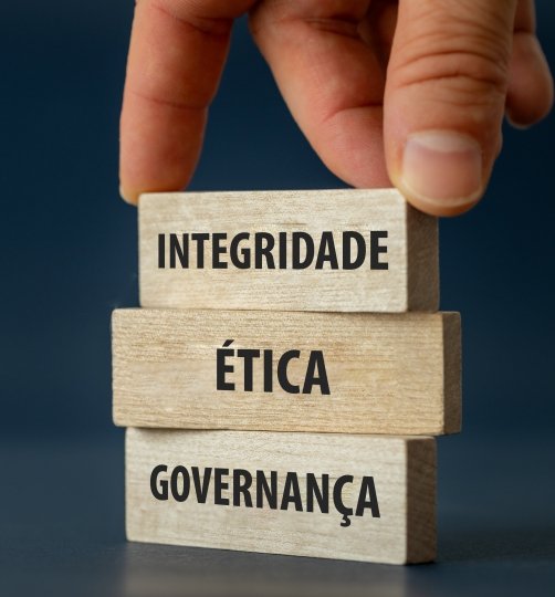 Símbolo de equilíbrio representando ética e conformidade
